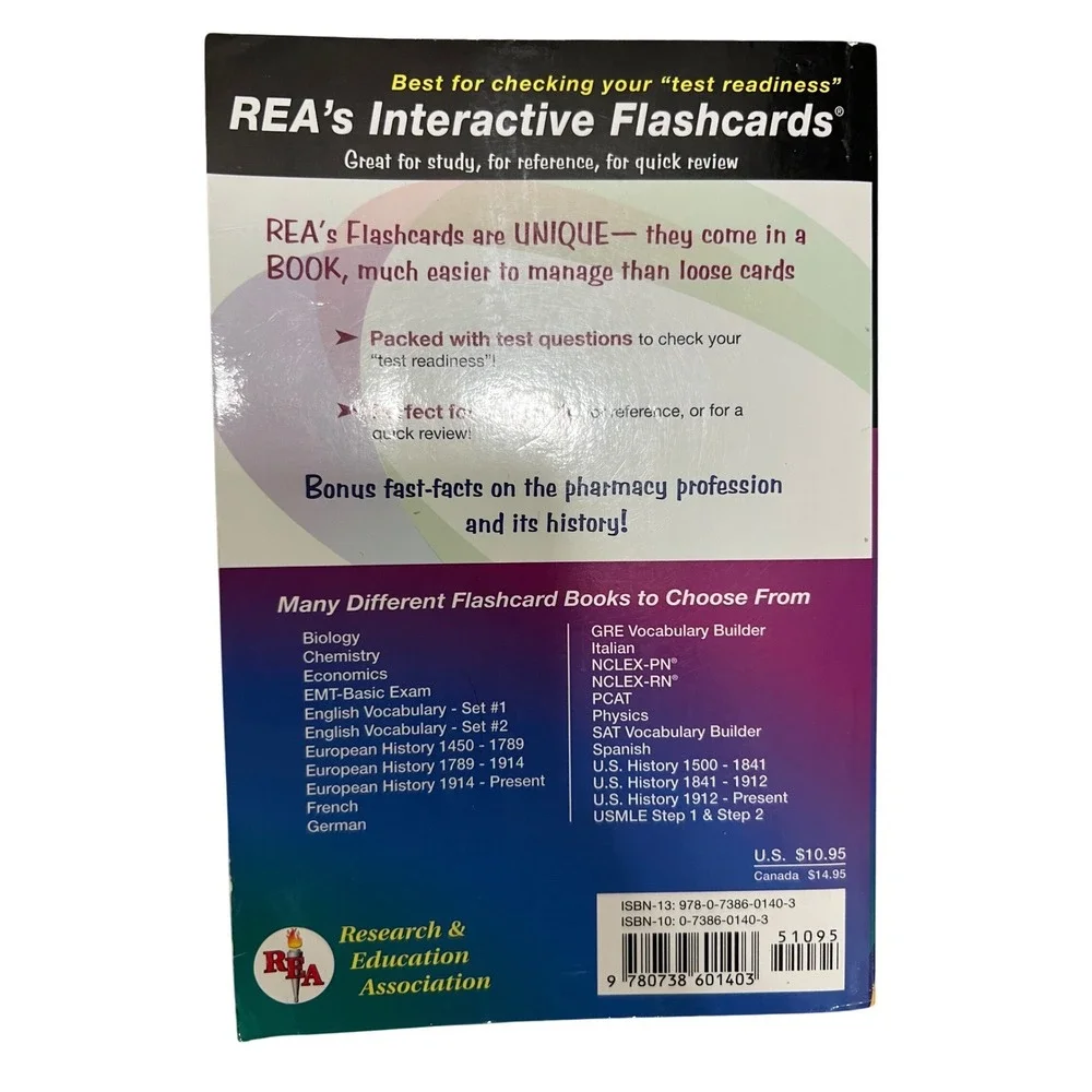 Interactive Flashcards PCAT Pharmacy College Admission‎ Test Study Guide Book